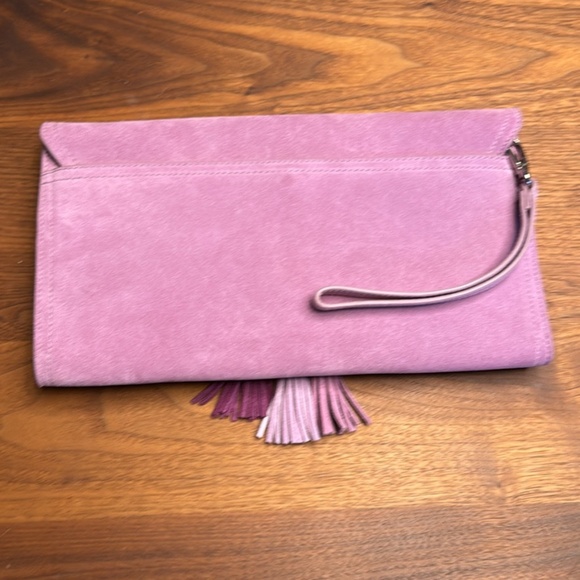 White House Black Market suede clutch - Picture 5 of 5